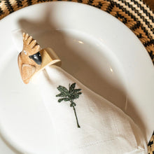 Load image into Gallery viewer, Embroidered Palma Linen Napkins - Set of 6