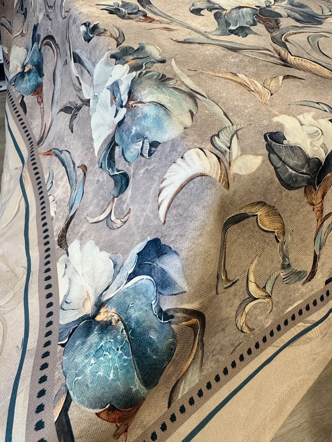 Azul Blossom Waterproof & Stain-Resistant Tablecloth