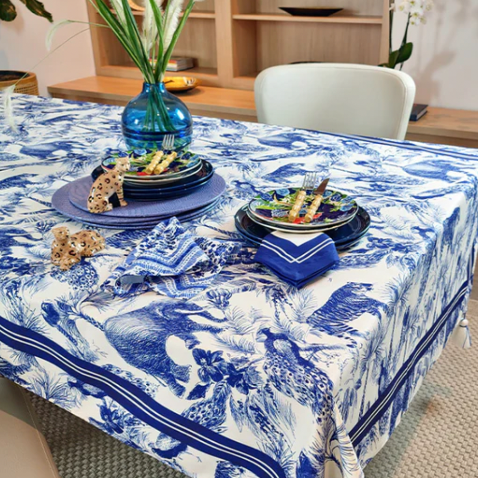 Azules Waterproof and Stain-Resistant Tablecloth